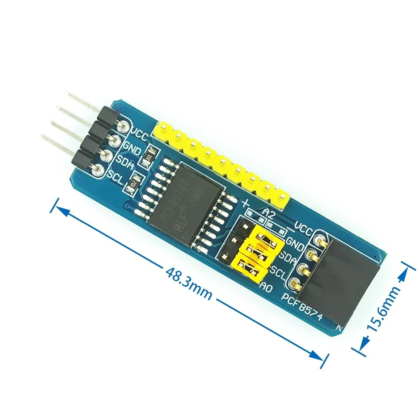 【Robot ah】 PCF8574 PCF8574T I/O per I2C IIC Port Interface Support modulo esteso a cascata per scheda di espansione Arduino High Lo