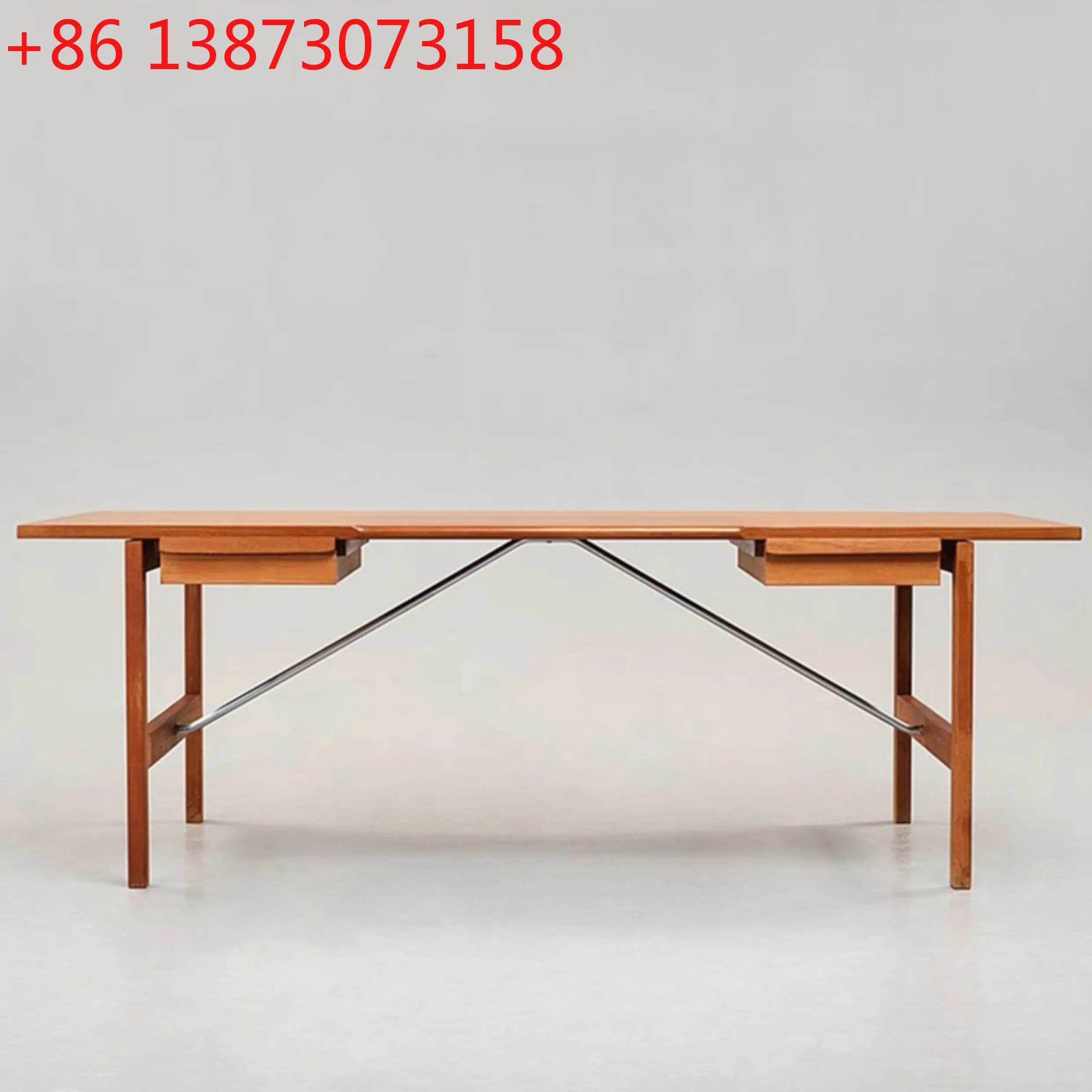 

Средневековый ретро-письменный стол из массива дерева в датском стиле, дизайнерский, впечатляющий, скандинавский, простой и стильный.