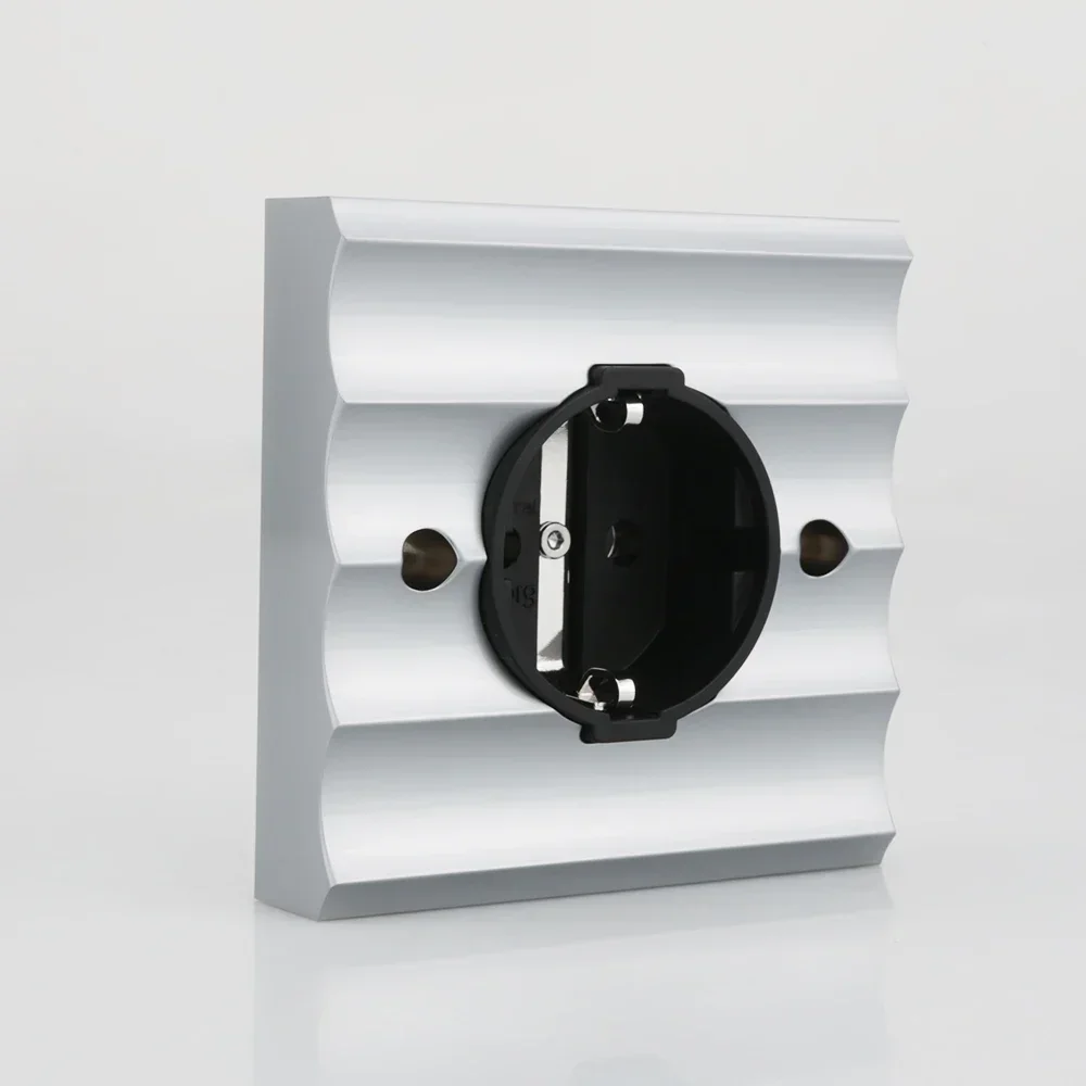 HifI Viborg VE02R enchufes Schuko cobre puro chapado en rodio Schuko toma de corriente eléctrica europea alemana placa de pared