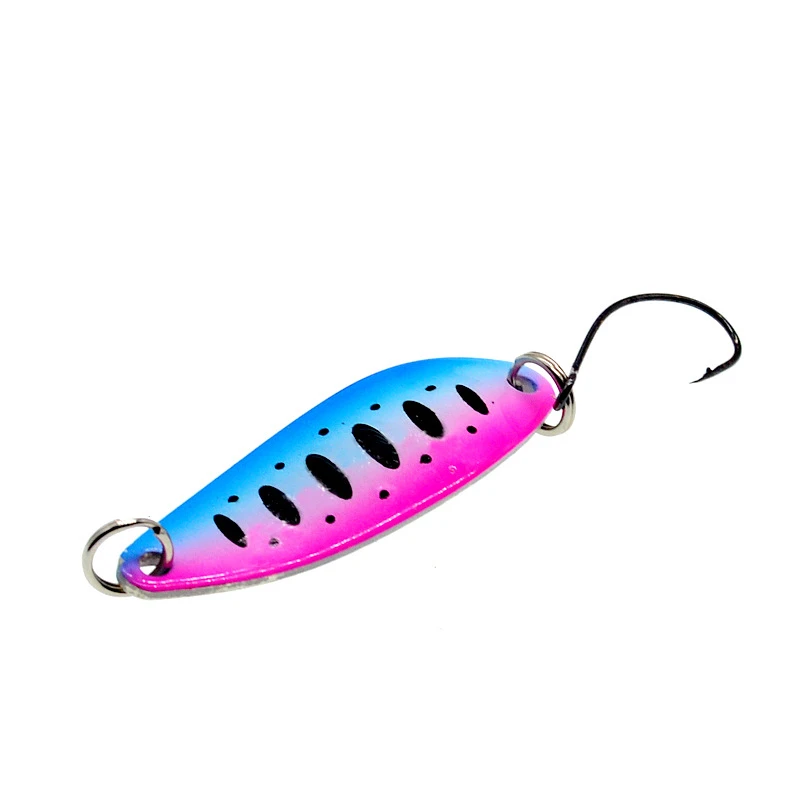 1pcs Carp Fishing Bait 4cm 5.3g Fishing Metal Spoon Lure Trout Bass Spoons Small Hard Sequins Spinner Spoon Pesca