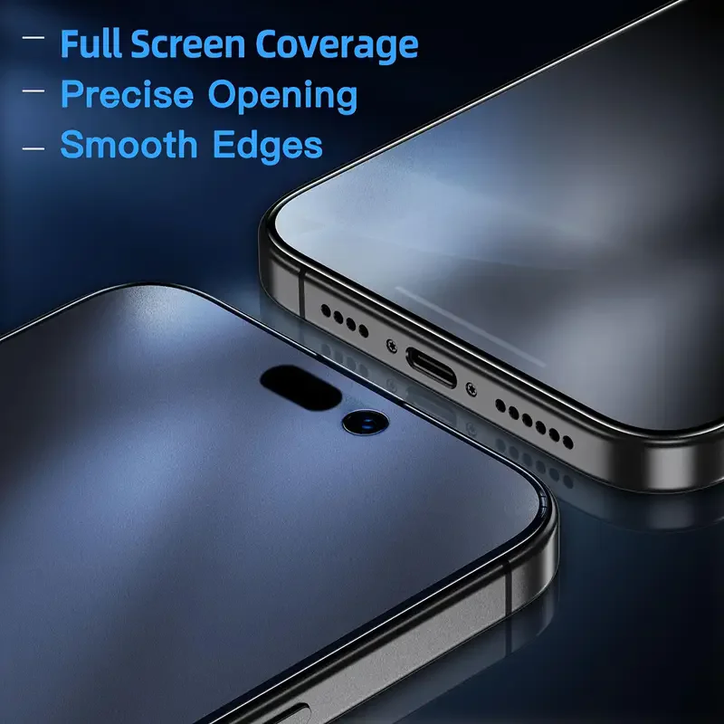 3 Stück Oleophobe Beschichtung Staubfrei Einfache Installation Matte Displayschutzfolie für iPhone 16 14 13 12 11 15 17 Pro Max XS X XR Glas