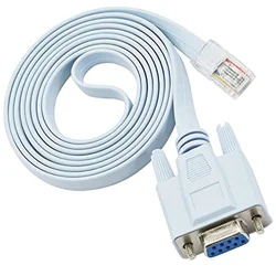 DB9 To RJ45 Console Cable RS232 Serial Adapter 1.5m RS-232 9Pin RJ45 8P8C Network Converter Cord for Cisco Switch Routers