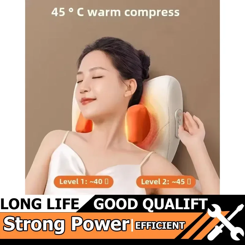 

Горячая трапеция, электрическая массажная подушка, беспроводной автомобильный и домашний массажер с подогревом талии, шеи, ног, шейного шиацу, инструменты для разминания