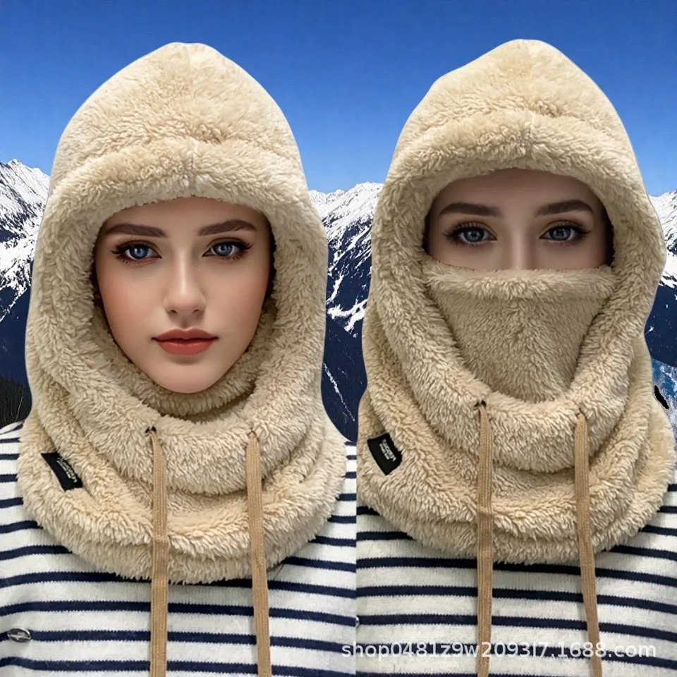 

1/2 Pack Winter Warm Balaclava Windproof Ski Mask Motorcycle Face Cover Fleece Adjustable Cycling Neck Gaiter Face Mask