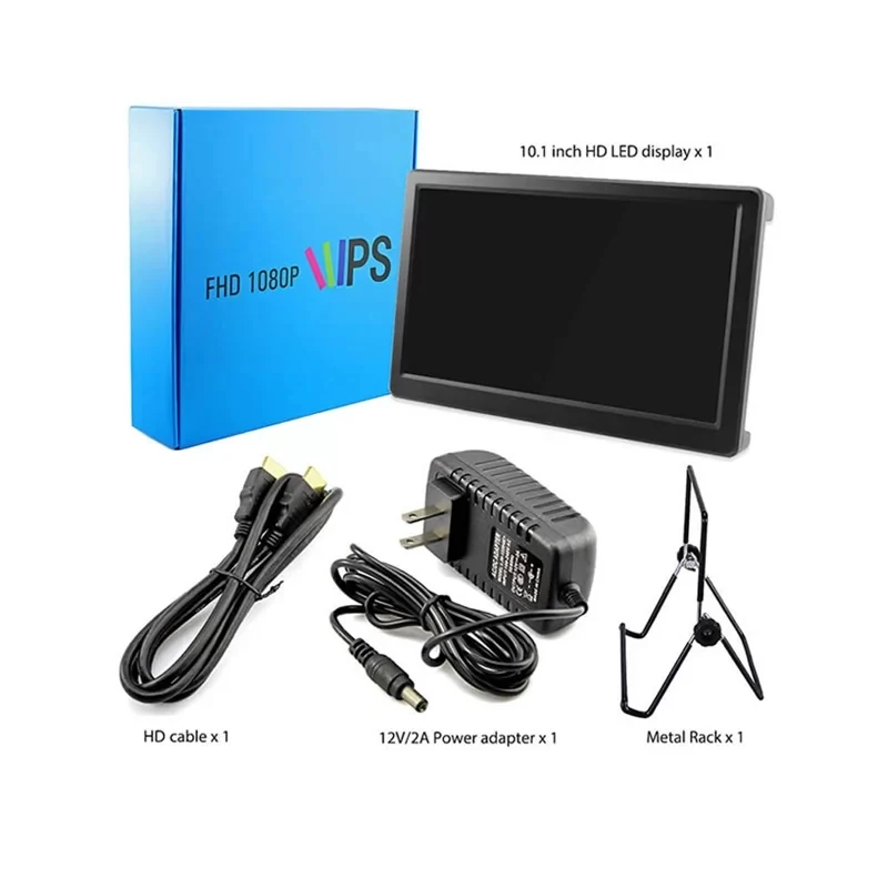 Imagem -06 - Elecrow 10.1 Polegada hd Display Led 1920x1080p Ips Raspberry pi 4b Mais Monitor de Vídeo Alto Falantes Tela para Xbox Windows Sistema Laptops