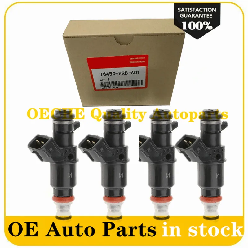 4PCS  Fuel Injector For 2004 ACURA RSX TYPE S 02-03 ACURA RSX K20A2 Injection Nozzle 16450-PRB-A01 16450PRB 16450-PWC-J01