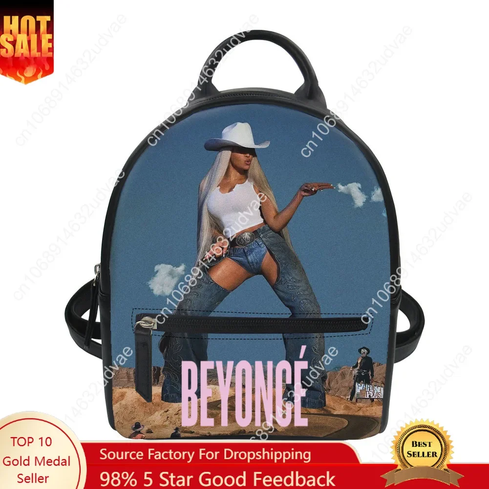 Beyoncé Backpack Purse Women Child Schoolbags Personalized Double Shoulder Bag High Quality Daypack Leather Travel Bag Gift