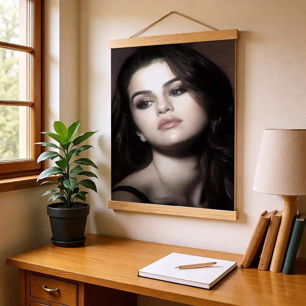 Cute S-Selena  Poster HD Self Adhesive Waterproof Wall Art Ideal for Home Office Dorm Gift Customizable