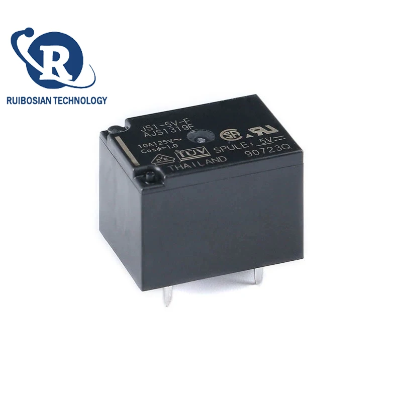 مرحل الطاقة JS1-5V-F/12V-F/24V-F واحد مفتوح واحد إغلاق 10A 5 دبوس أصلي
