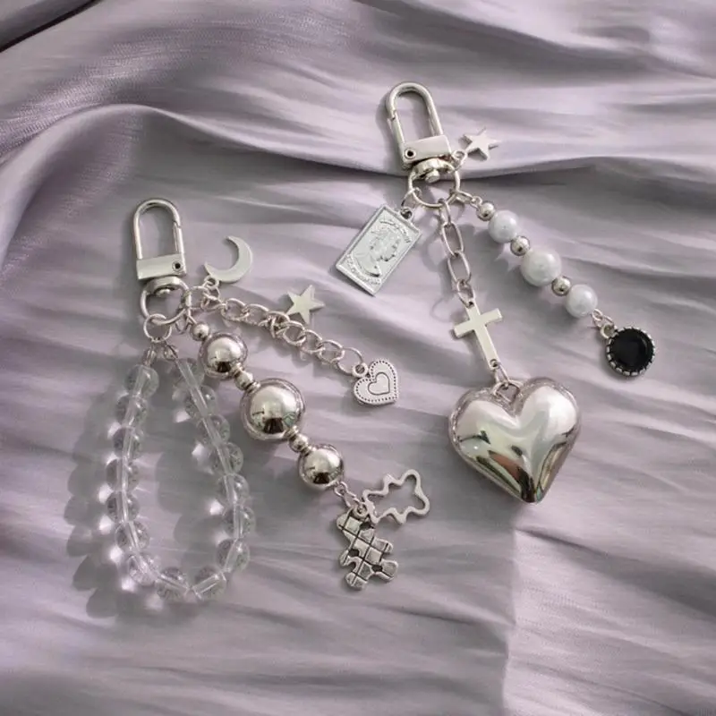 حقيبة يد زينة على شكل قلب / دب ساحرة معلقة لتزيين السيارة للنساء 20CA