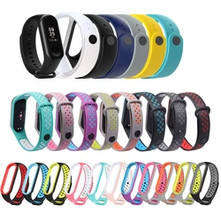 Strap For Xiaomi Mi Band 7 6 5 4 3 Wristband Silicone Bracelet Wrist Straps Sport Replacement Wristband Smartwatch Accessories