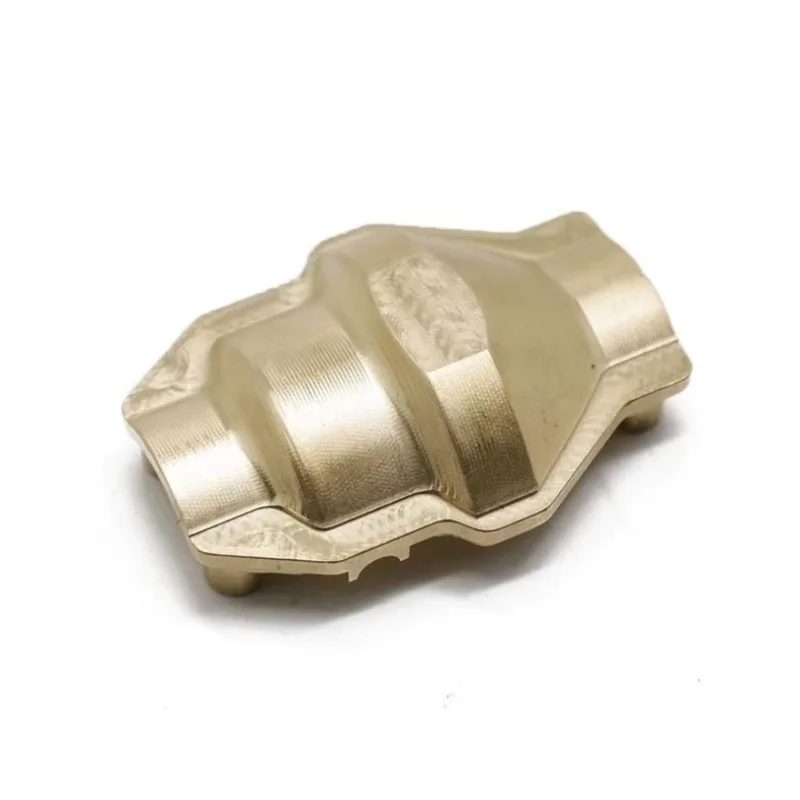 For YK4083 4082 4102 6101 1/8 1/10 RC Crawler Upgrade Brass Front Rear Axle Cover Diff Housing  Axial Cap Accessories V3 Version
