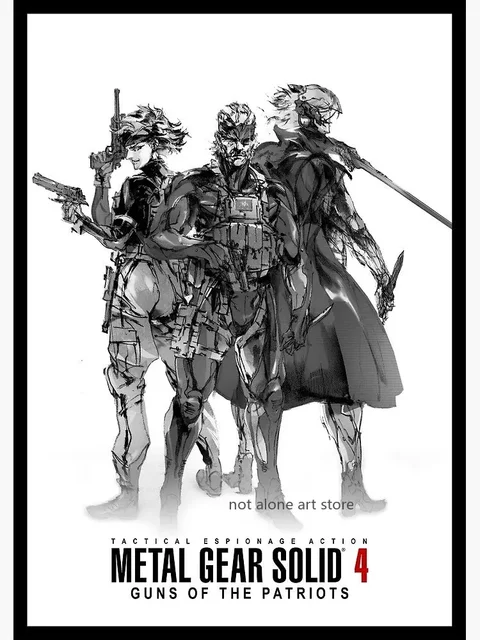 Metal Gear Solid Series Art Poster - Decoração de parede com