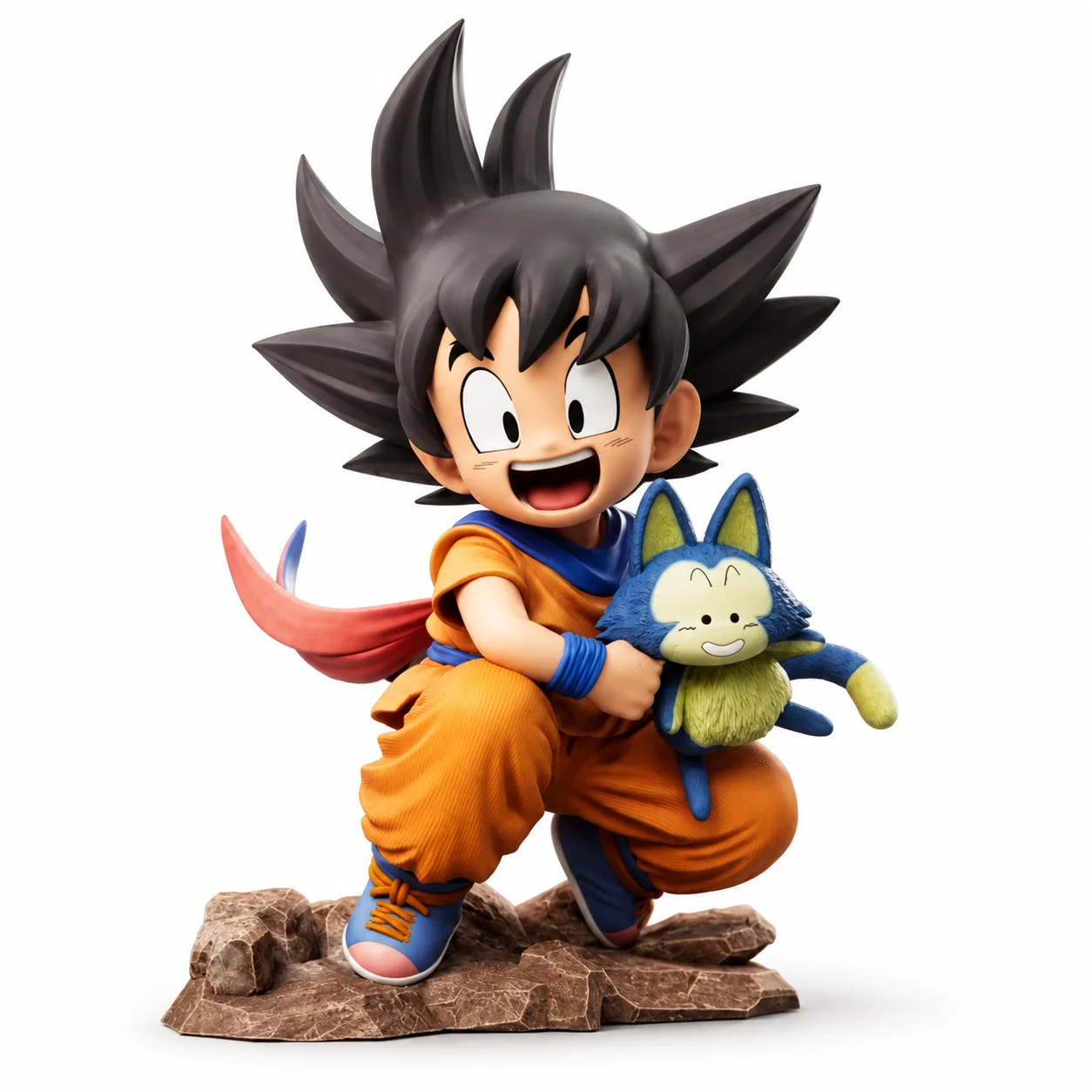 10cm Anime Dragon Ball Z Figure Goku Figure Goku Embrace Pura PVC GK Figures Yamcha Anime Collectible Model Toys Gifts