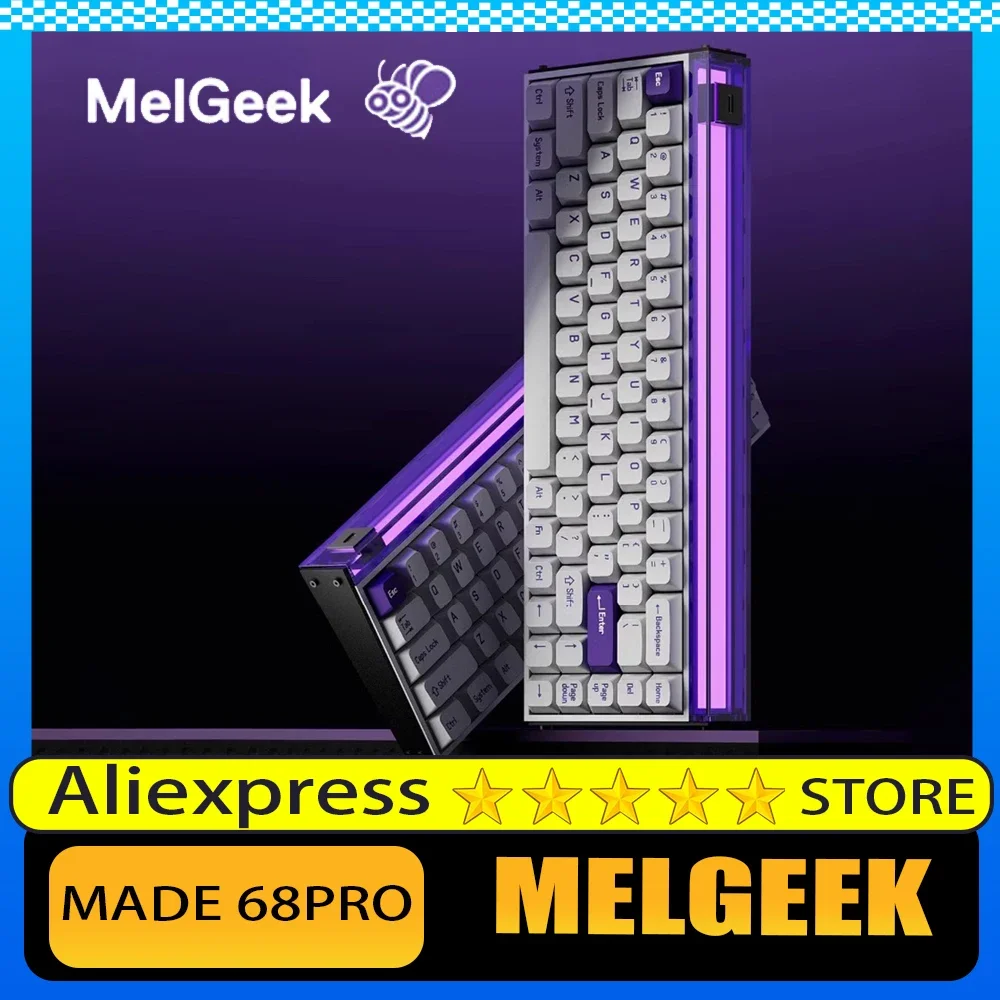 MelGeek Made68pro Magnetic Switch Mechanical Keyboard Quick Trigger Low Latency E-sports Gaming Keyboard customized PC Gifts