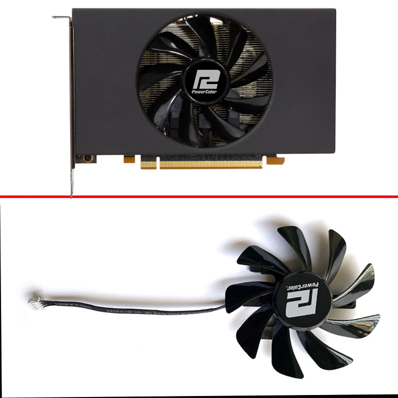 85mm 4pin T129215BU For POWERCOLOR Radeon RX5700 5600 XT ITX video card fans view 5