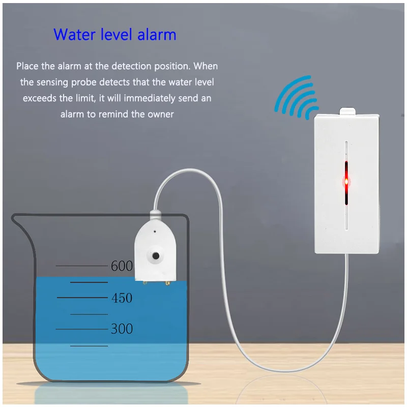 1/3/6/10pcs Flood Overflow Water Leaking Detector Wireless 433MHz Water Leakage Sensor Detection For Home Smart Kitchen Security