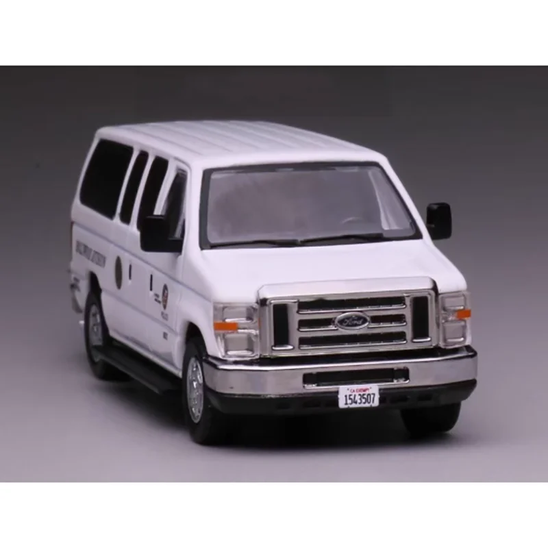 596 scala 1/64 E350 Explorer modello di auto della polizia pressofuso in lega modello di auto ornamento decorativo da collezione