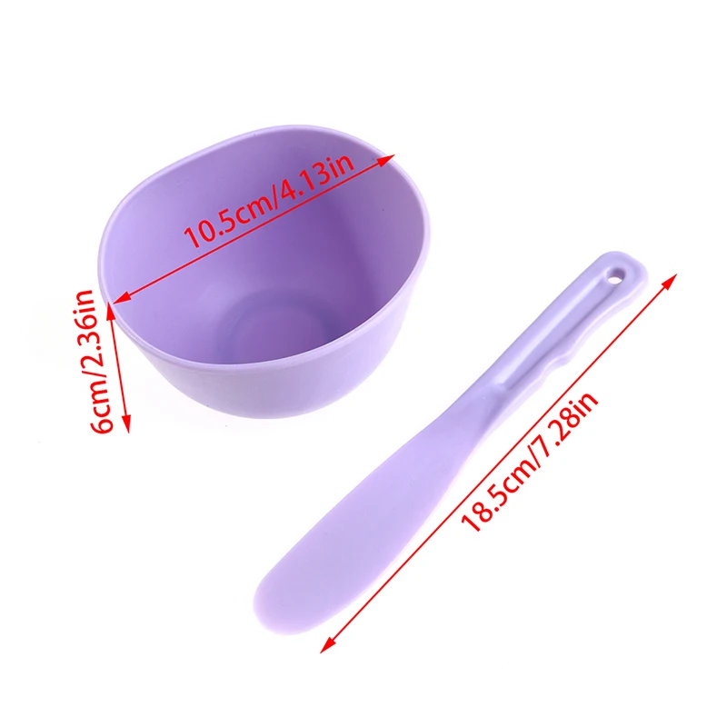 2PCS Convenient DIY Facial Face Mask Tool Set Mixing Bowl Stick Spoon Spatula  Make Up Tool