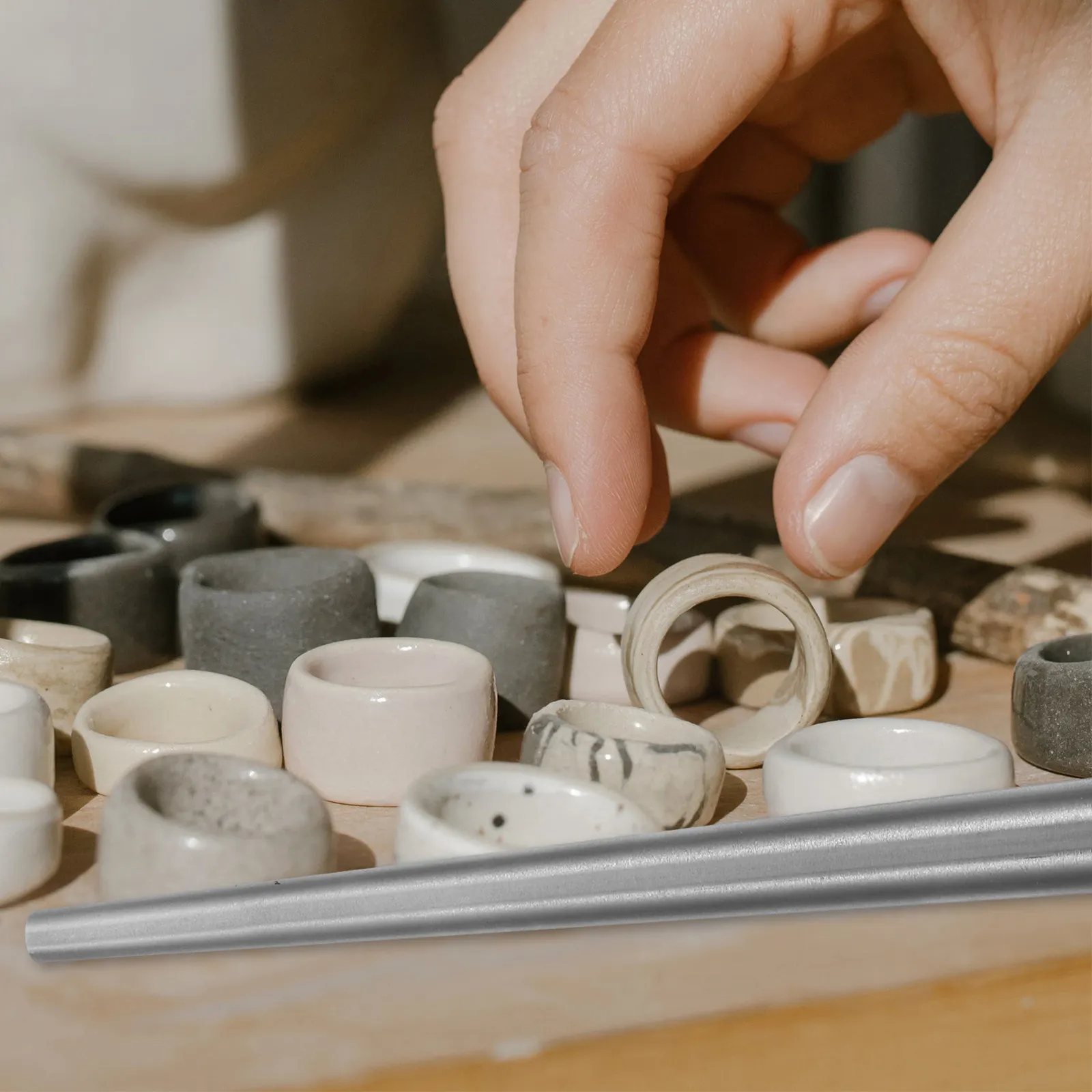 Ring Resizer Tool Adjustable 27cm Solid Steel Mandrel Jewelry Measurement Gauge for Precise Ring Shaping Rings Adjuster