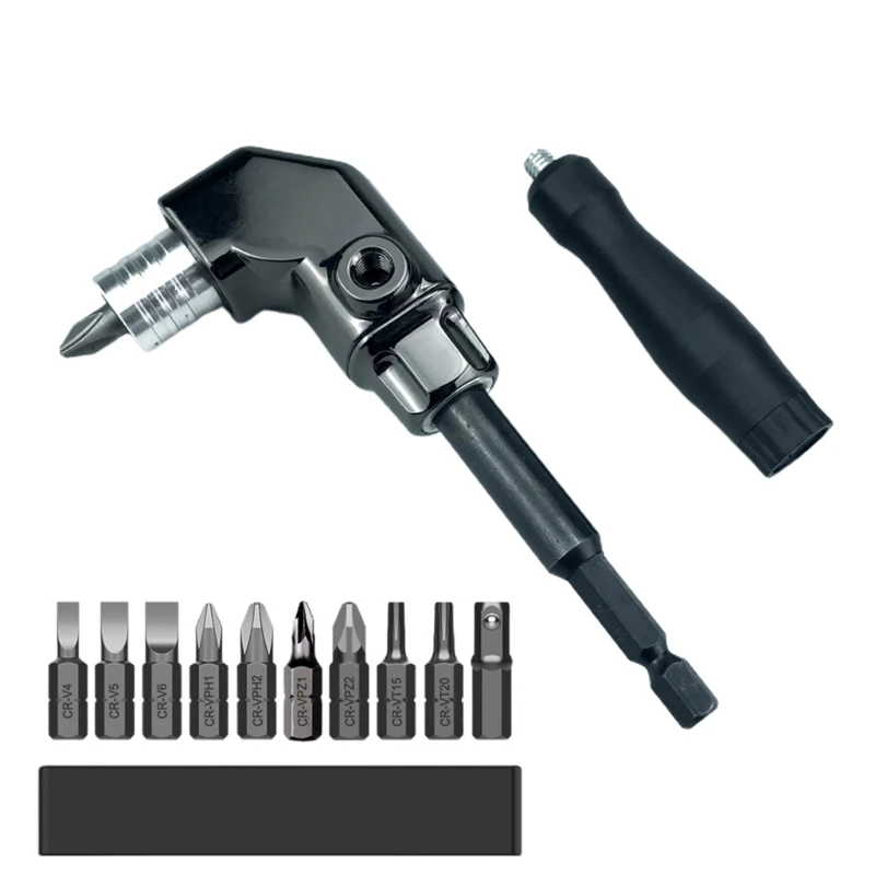 Tự Khóa 90 Độ Góc Vít Giá Đỡ Ổ Bit Góc Nối Dài Điện Tua Vít Góc Lái Xe Thả Con Tàu