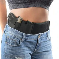 Belly Gun Holster Belt Concealed Carry Waist Band Pistol Holder Magazine Bag  Invisible Waistband Holster