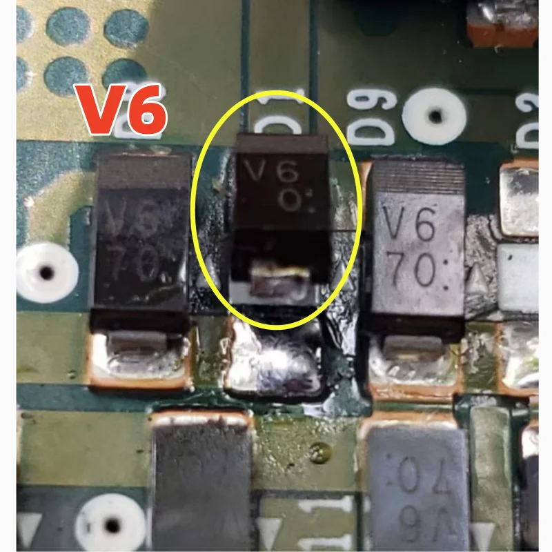 

Диод V6, автомобильный инструмент, выпрямительный диод SMA D1F60, новый импортный 1A 600 В, автомобильные аксессуары