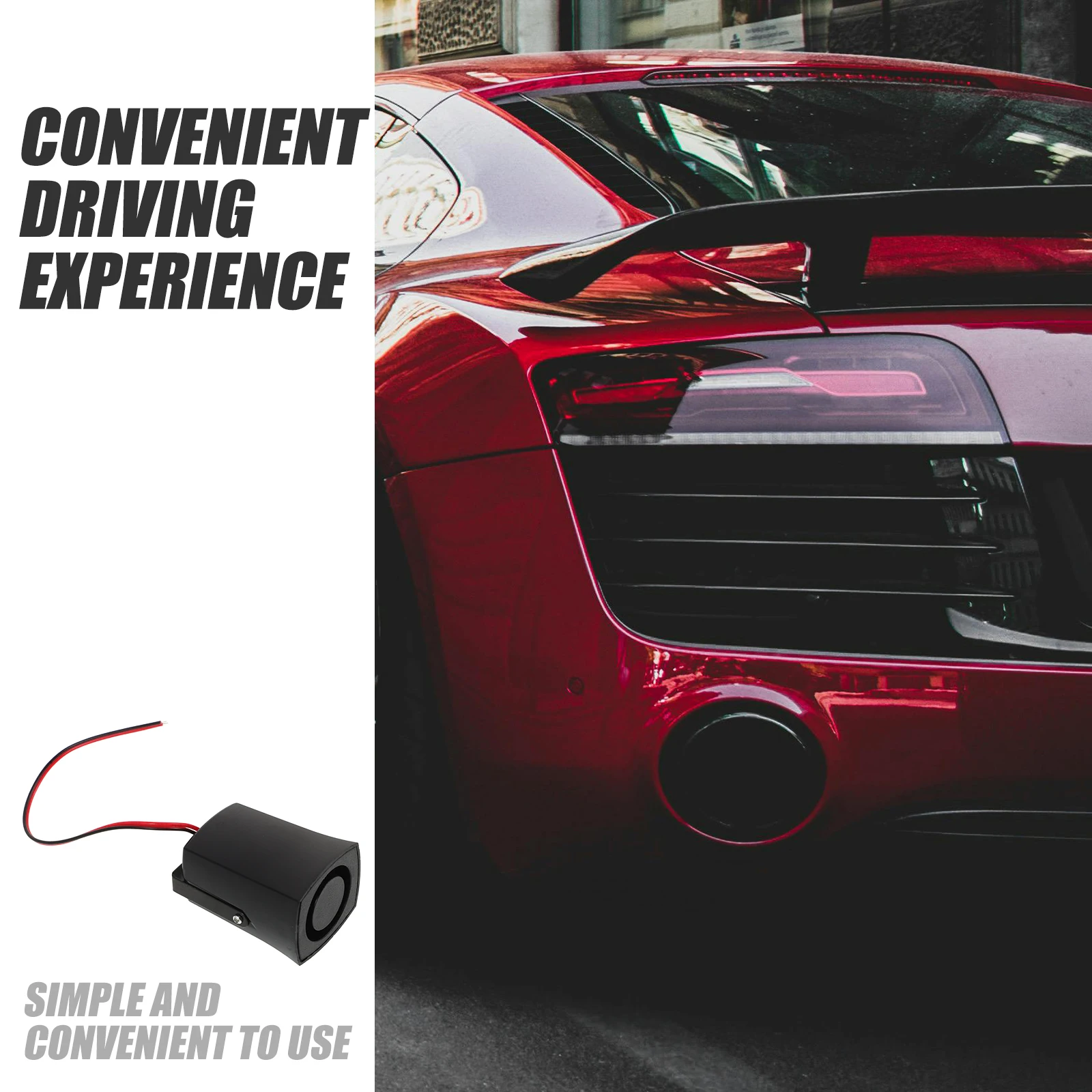 

12V Reversing Buzzer Backup Alarm for Trucks Motorcycle Security Siren Reverse Beeper Alert Sound Horn