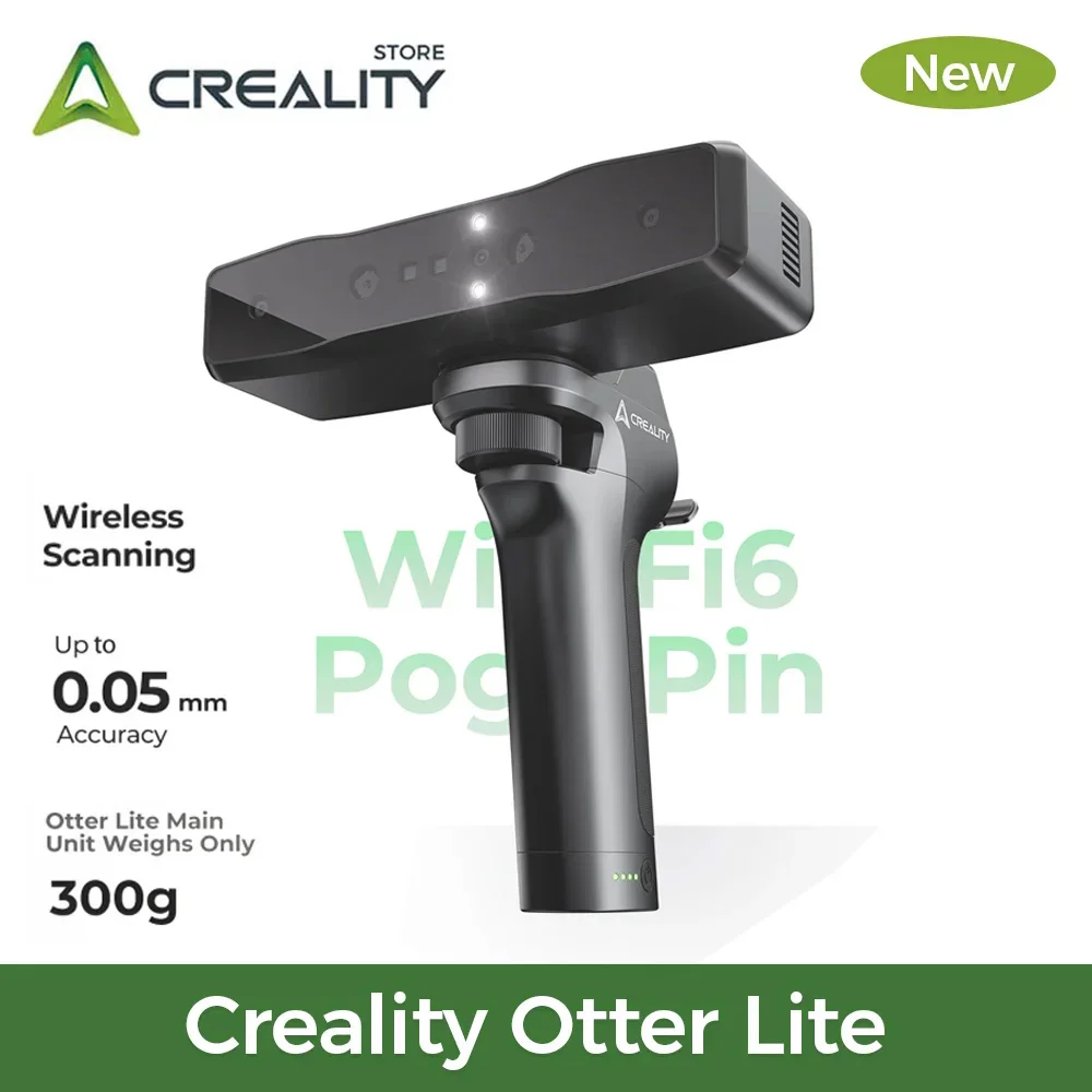 

Creality Otter Lite 3D Scanner Accuracy Objects Between 20-2000mm Portable Wireless Scanning with Bridge Kit Up To 0.05mm 30fps