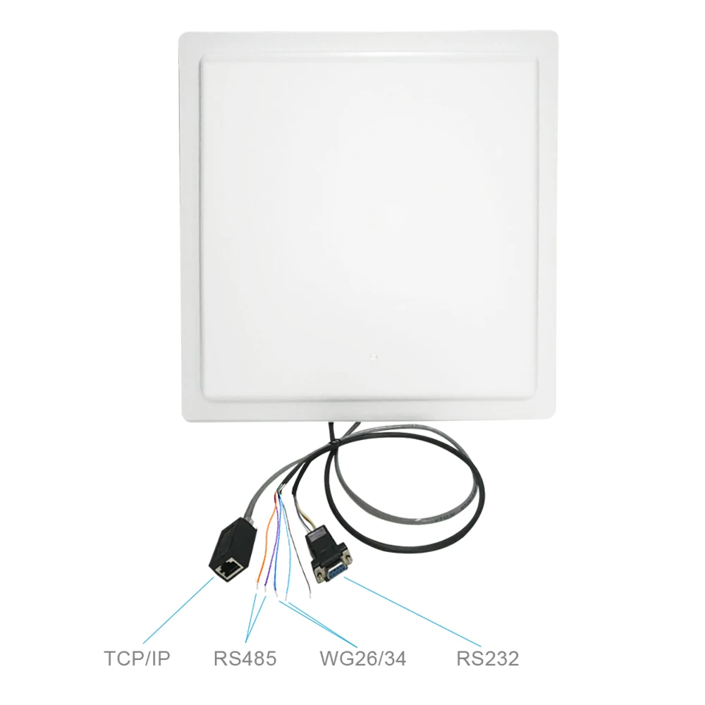 

RS485 RJ45 Long Range UHF RFID Reader 12 DBi Antenna With TCP/WIFI Wiegand Car Parking with LED