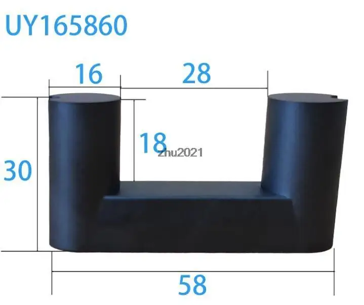 Pair Professional Magnetic Core UY16/6060 PC40 Material for Ultrasonic Welding Machine and Transformer 2400 nH/N2