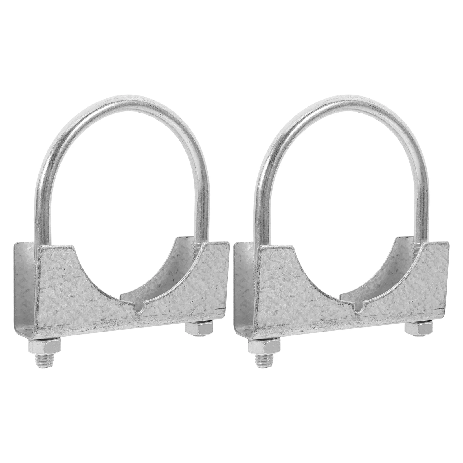 

2 Pcs U-tube Galvanized Clamp for Chicken House Water Pipe Durable Stock Accessories Stable Farm Installation