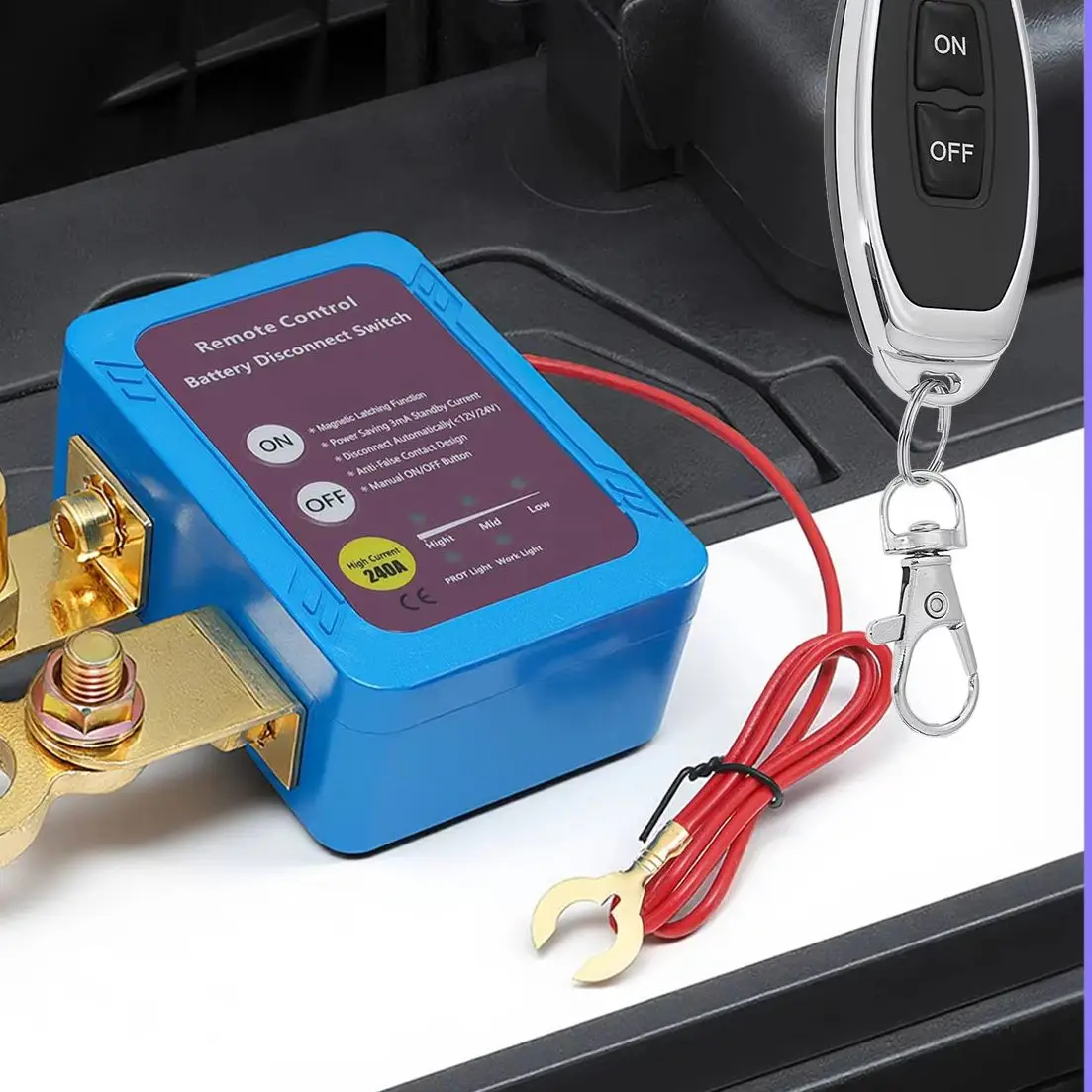 

Power Switch Shut Off Cut Off Kill Switch With Remote Control 12V 240A Automatic Power Shut Off Switch Battery Disconnect Switch