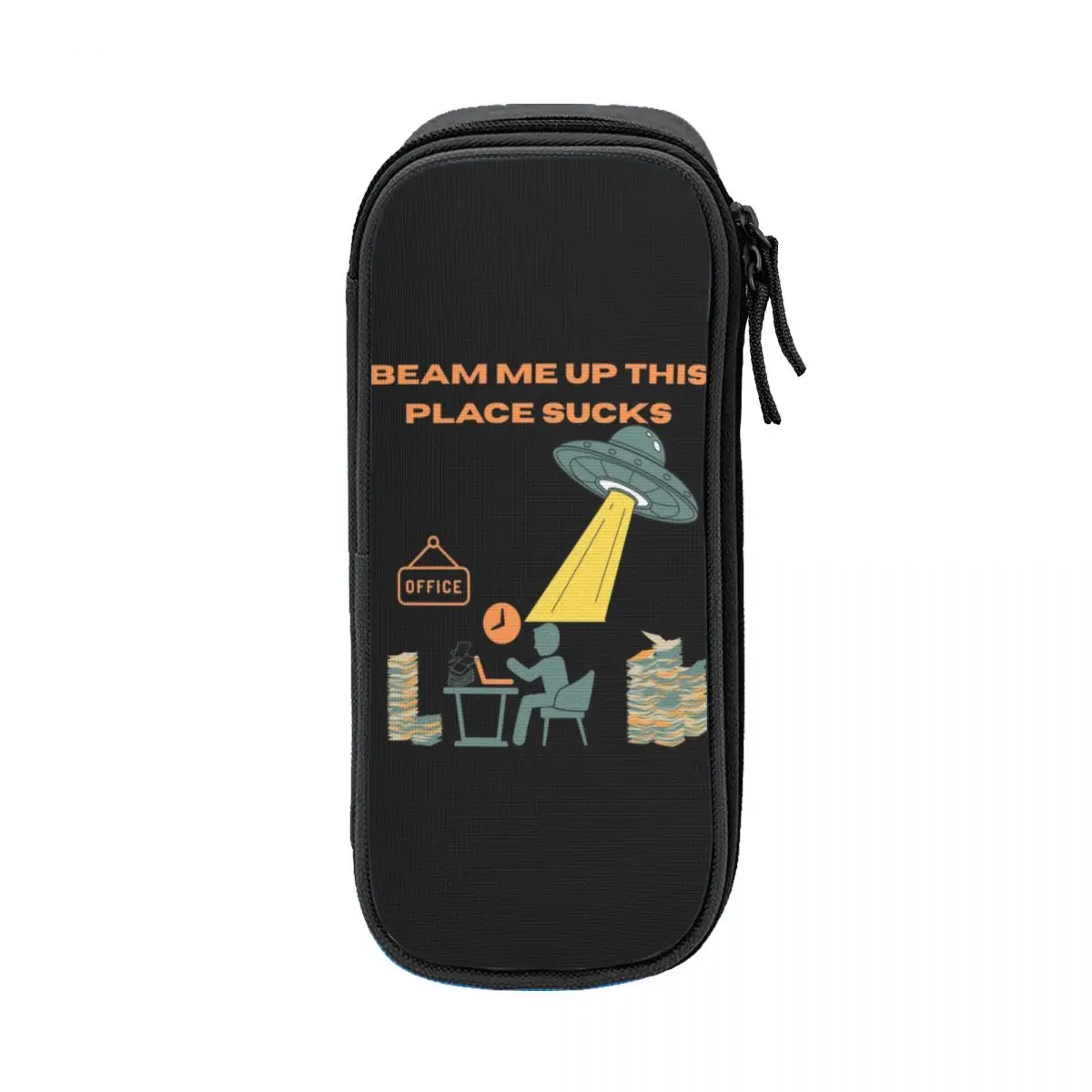 

Office Worker Wants UFO Escape Pencil Cases BEAM ME UP THIS PLACE SUCKS Pencil Pouch Pen for Student Bags Gifts Stationery