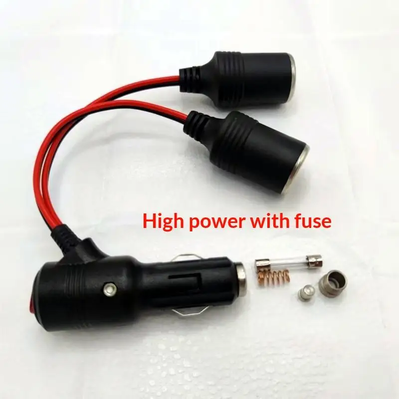 Car Cigarette Lighter Splitter Cable With On Off Switch 1 To 2 1 To 3 Power Adapter High Power Socket For Auto Electronic Device