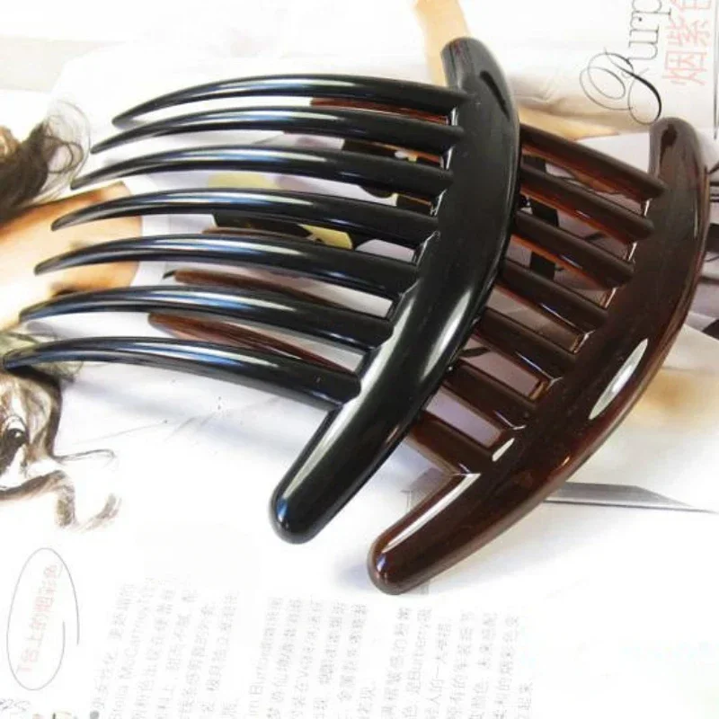 7 Teeth Insert Comb Clip Women Girls Hair Styling Hairpins Women Bangs Side Broken Hair Comb Clip Girls Headwear Jewelry Gifts