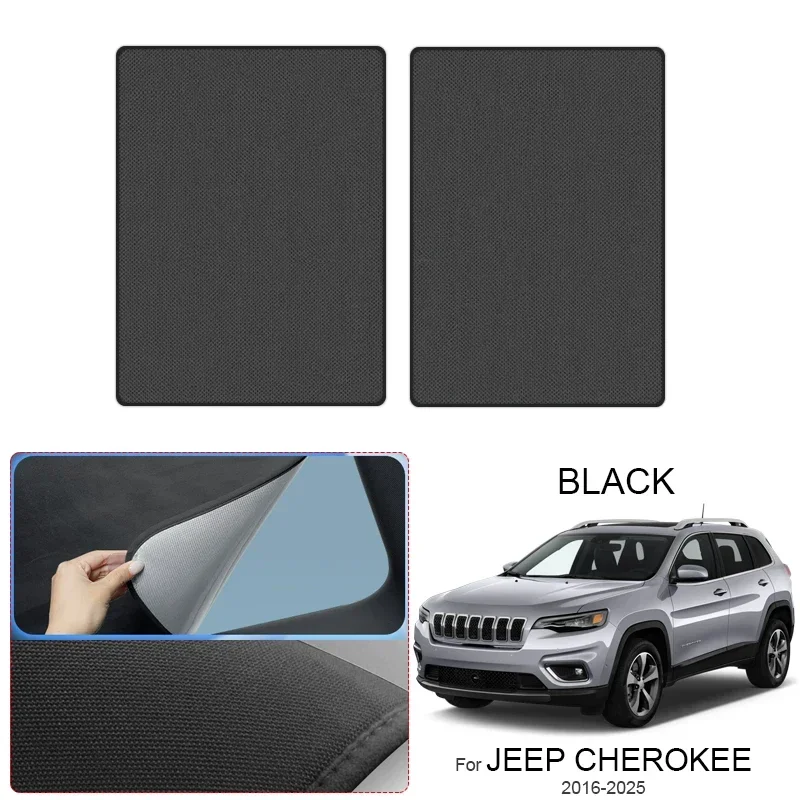 Car Suede Fabric Anti-uv Electrostatic Adsorption Sunroof Sunshade Auto Heat Insulation Skylight For JEEP CHEROKEE 2016-2025