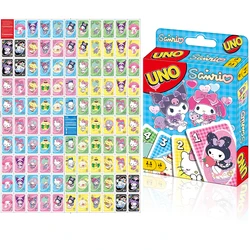 UNO Sanrio Matching Card Game Tom And Jerry Multiplayer Family Party Gra planszowa Funny Friends Rozrywka Poker