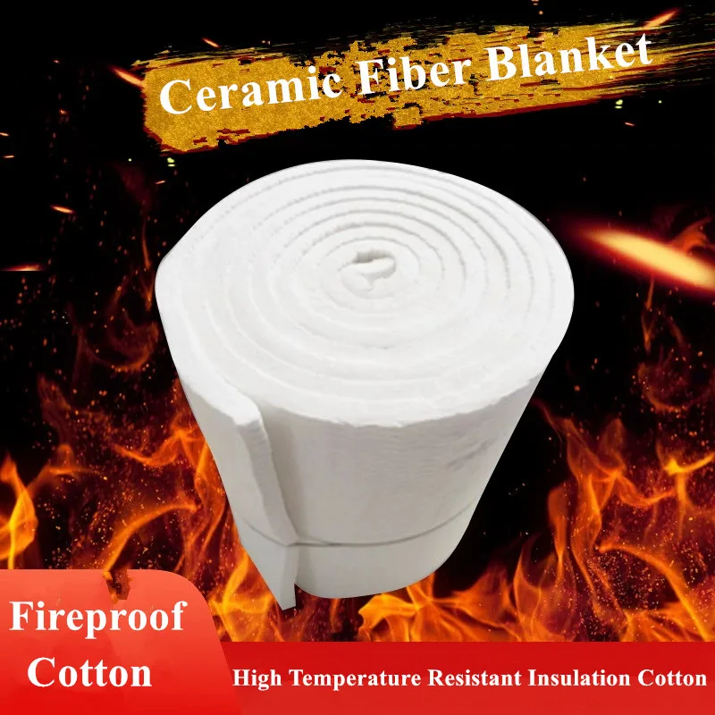 Algodón ignífugo 1650 ℃ Aguja de silicato de aluminio, aislamiento de fibra cerámica, algodón refractario para caldera que contiene circonio