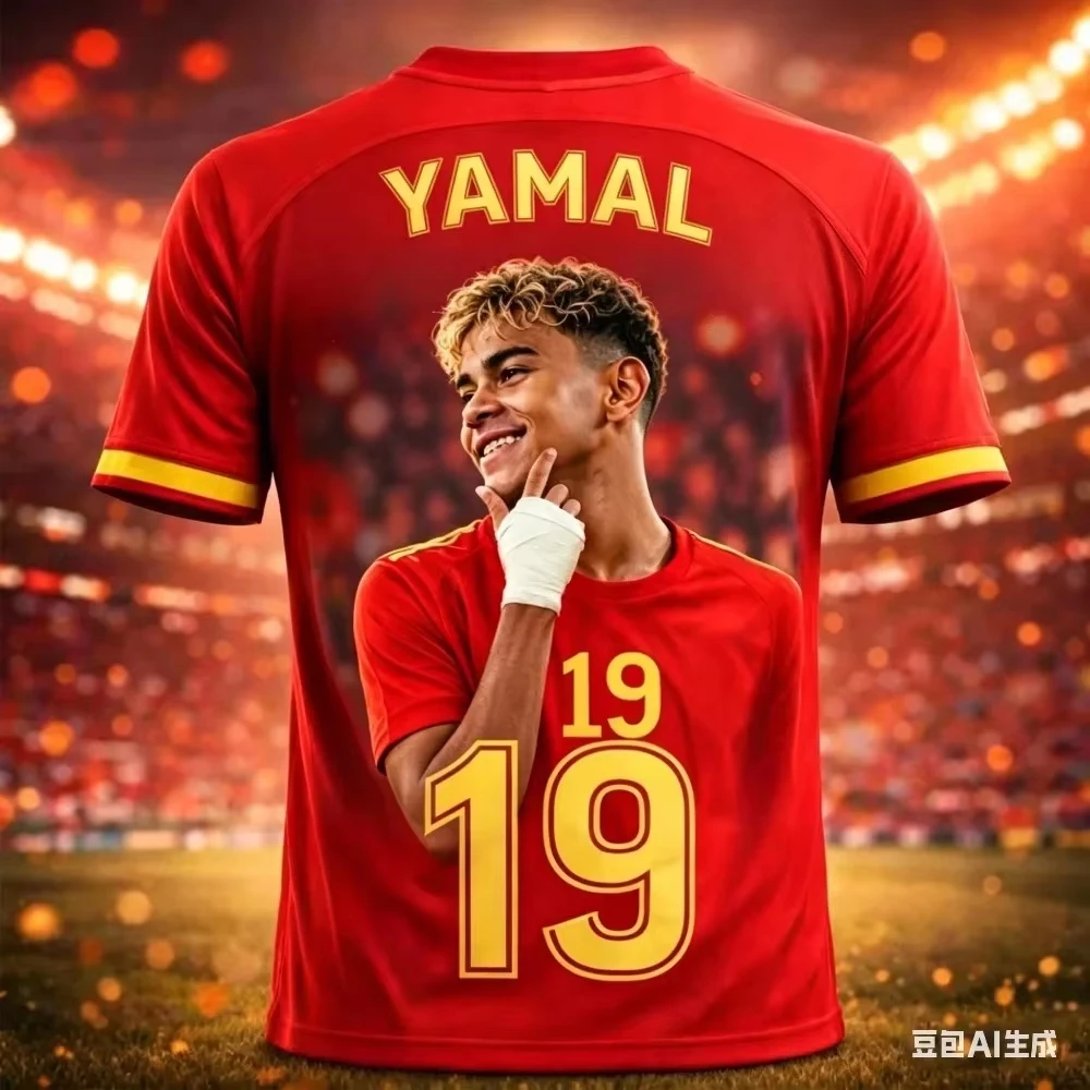 2026 Summer Yamal Style 3D Printed Children's Family Clothing Football Jersey T-shirt Quick-drying Boys Clothes