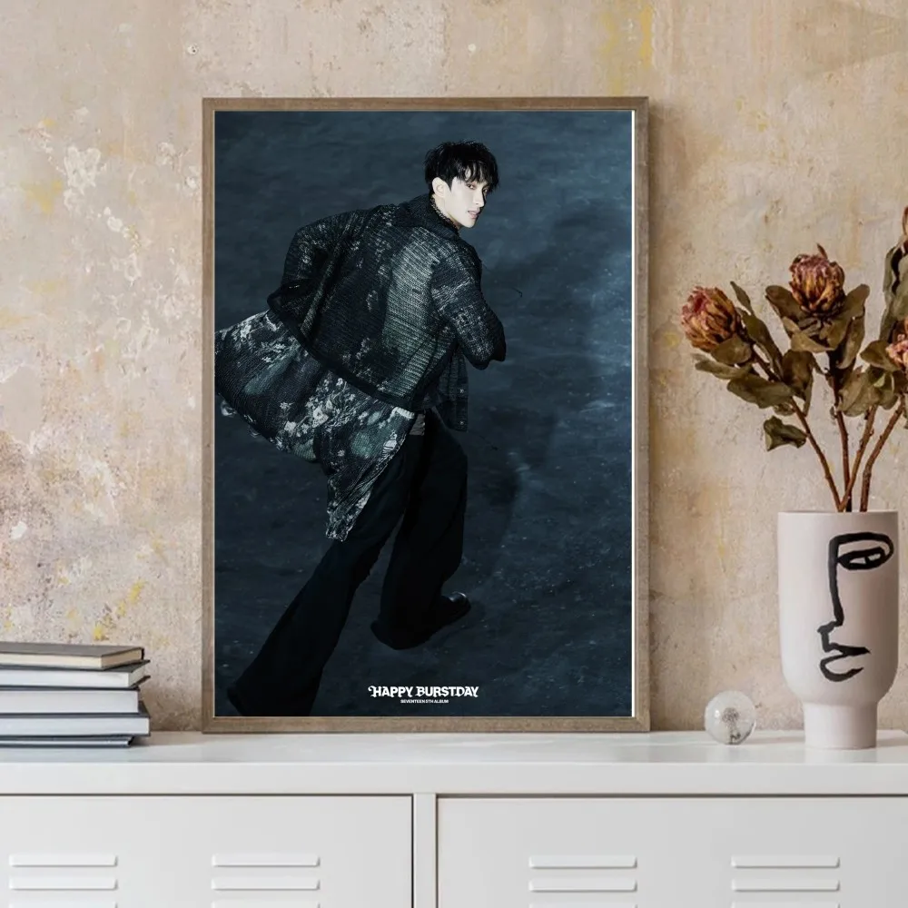 S.COUPS Jeonghan Joshua Jun Hoshi Woozi DK Mingyu The8 Seungkwan Vernon Dino ملصق غرفة نوم ملصقات جدار ديكور المنزل الهدايا