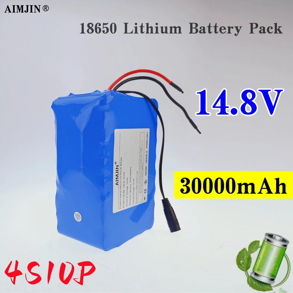 

AIMJIN 4S10P 18650 14,8 В 30 Ач 444 Втч литий-ионный аккумулятор с BMS для инверторного оборудования Smart Robot и т. д.