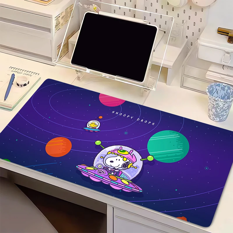 تصميم لوحة ماوس الألعاب المضادة للانزلاق قاعدة مطاطية سنوبي الكرتون تمديد سطح المكتب حصيرة للاعبين مكتب ملحقات الكمبيوتر لوحة الماوس #2