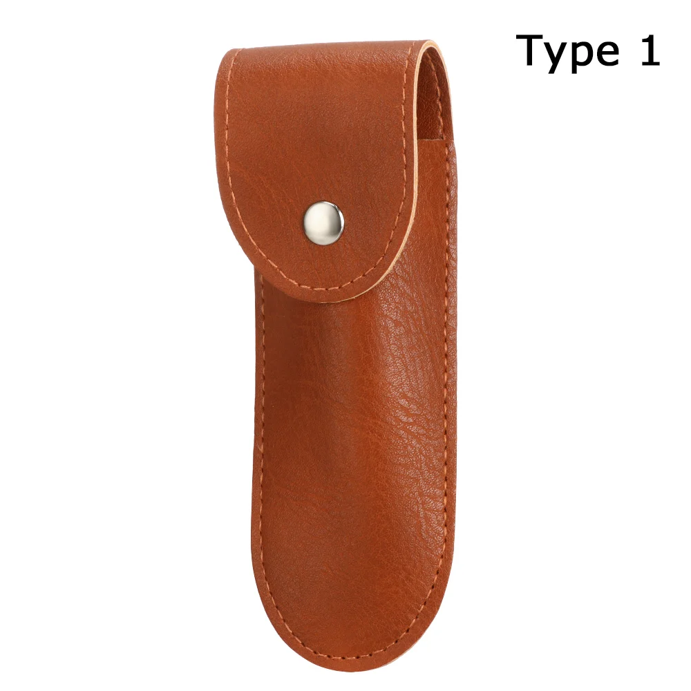 

High Quality Leather Sheath Holder Pocket Hunt Belt Loop Case Fold Knife Tool Camp Outdoor Carry Flashlight Case