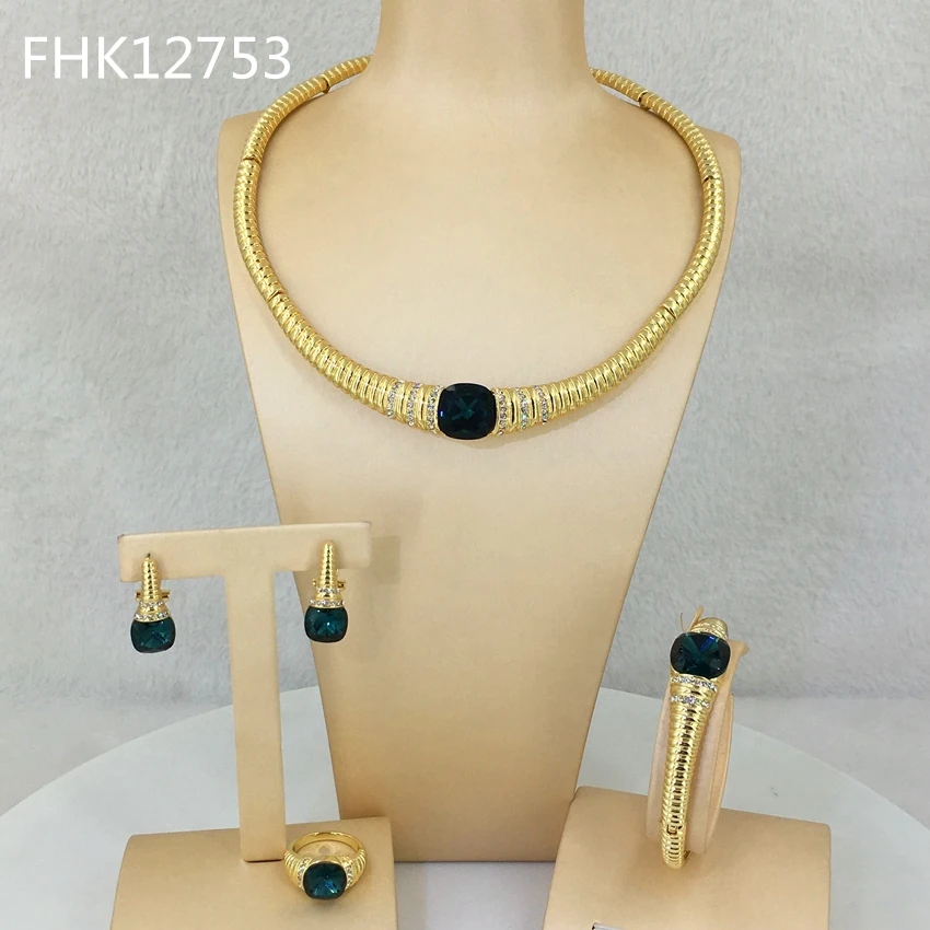 

Yuminglai Fine Jewelry Beautiful Rhinestone Jewelry Sets for Women FHK12752