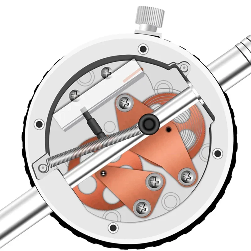 Imagem -03 - Indicador Mecânico de Ferramenta de Medição de Comprimento Especificação 03 mm 05 mm 010 mm 020 mm 0-30 mm 0-50 mm Aço Inoxidável