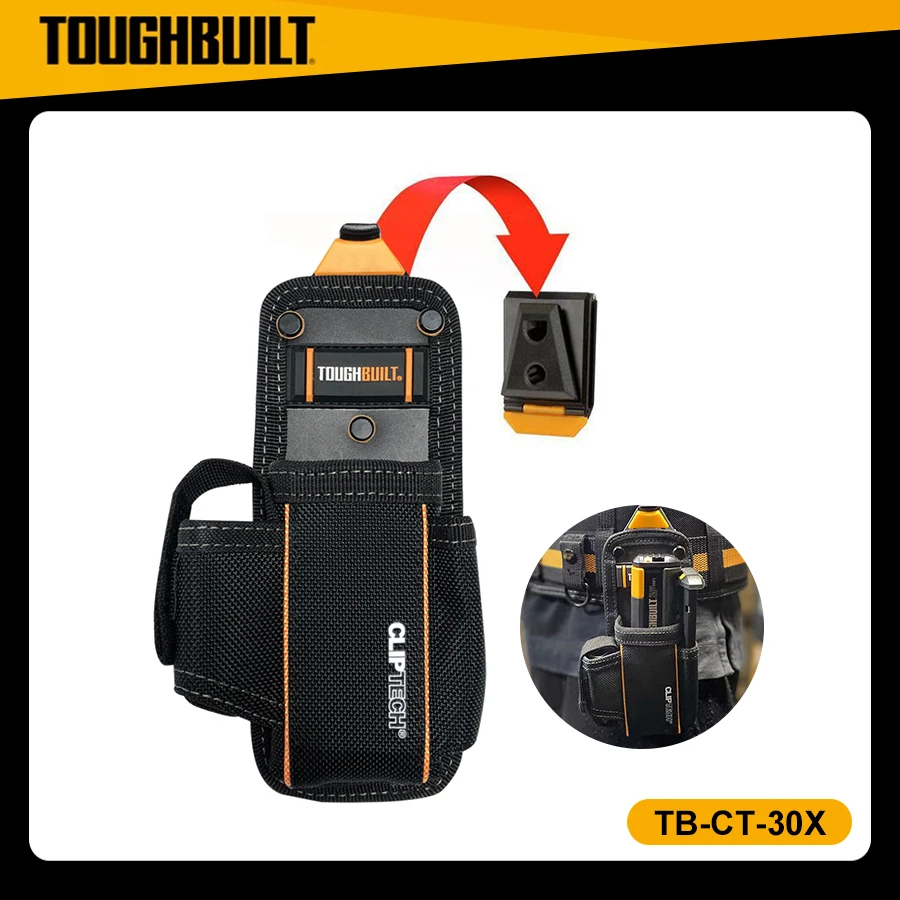 TOUGHBUILT TB-CT-30X Knife Pouch with 3 Pockets Organizer for Utility Knife Toughbuilt Tool Bag Accessories tool bag