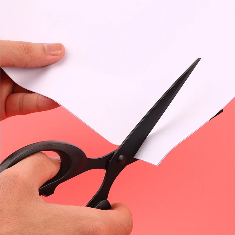 Sewing Scissors Stainless Steel Blade Safe Cutter Black Coating Non-Stick For Paper Hand Craft Scissors Stationery Scissors