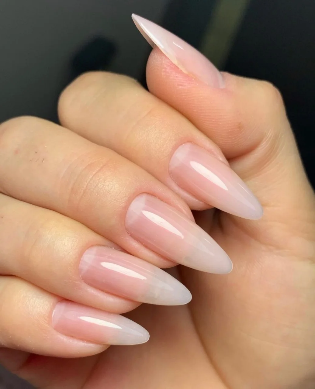 MEET ACROSS 2/4pcs Baby Boomer Extension Nail Gel Set Nude Milk white Quick Building Nail Gel Polish Soak Off UV Nail Art Design