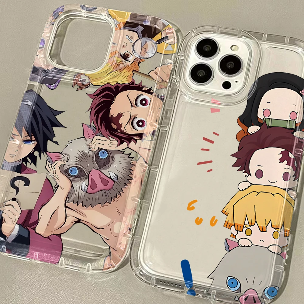 Funda Protectora para Teléfono con Diseño de D-Demons S-Slayers para Apple iPhone 17 Air 16 15 14 Plus 13 12 11 Pro Max, con Airbag Anti-Caídas